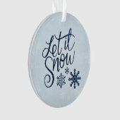 Schnee-Acryl-Ornament Ornament (Vorderseite)