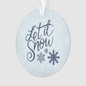 Schnee-Acryl-Ornament Ornament (Vorderseite)