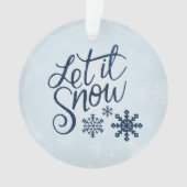 Schnee-Acryl-Ornament Ornament (Vorderseite)