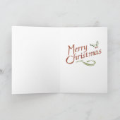 Schnee am Jackson Square Feiertagskarte (Innenseite)