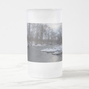 Schnee am James River Mattiert Glass Beer Tasse