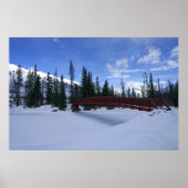 Schnee am Simpson River Trailhead Kootenay River Poster (Vorne)