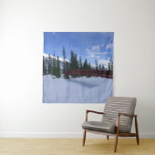 Schnee am Simpson River Trailhead Kootenay River Wandteppich (Beispiel)