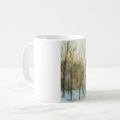 Schnee an der Tagesanbruch-Tasse Kaffeetasse (Vorderseite Links)