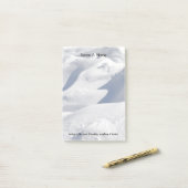 Schnee-Antrieb-und Schatten-Fotografie Post-it Klebezettel (Auf Schreibtisch)