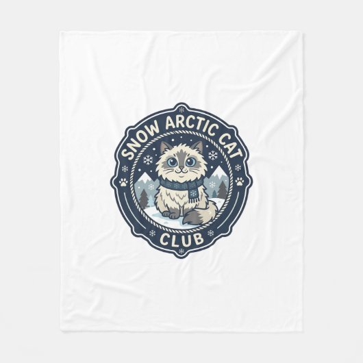 Schnee Arctic Cat POD Vektor Kunst - Schnee Arctic Fleecedecke (Vorderseite)