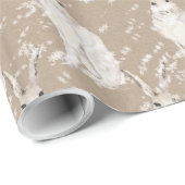 Schnee-Arktis Hare Rabbit Kraft Papierumschlag Geschenkpapier (Rolleneckpunkt)