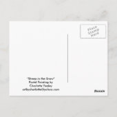 Schnee-Art-Postkarte Postkarte (Rückseite)