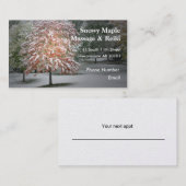 Schnee auf Ahornbäumen Terminkarte (Vorne/Hinten)