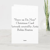 "Schnee auf DA-Nase" Weihnachtskarte Feiertagskarte (Rückseite)
