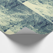 SCHNEE AUF DEM BRANCHENverpackungspapier Geschenkpapier (Ecke)