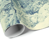 SCHNEE AUF DEM BRANCHENverpackungspapier Geschenkpapier (Rolleneckpunkt)