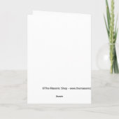 Schnee auf dem Platz Feiertagskarte (Rückseite)