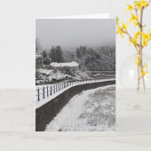 Schnee auf dem Rom Weihnachten Karte (Gelbe Blume)