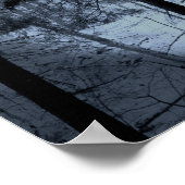 Schnee auf dem Wanderweg 3 Poster (Ecke)