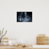 Schnee auf dem Wanderweg 3 Poster (Küche)