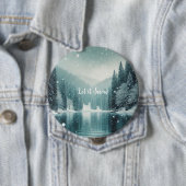 Schnee auf dem winterlichen Bergsee Button (Beispiel)