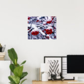 Schnee auf den Bergen Europas, Utah. Poster (Heimbüro)