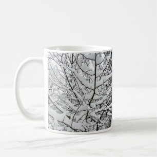 SCHNEE AUF DEN BRANCHEN KAFFEETASSE