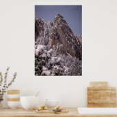 Schnee auf den Flatironen Poster (Küche)