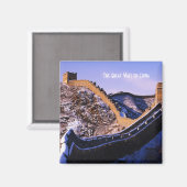 Schnee auf der großen Mauer der China Magnet (Vorderseite/Rückseite)