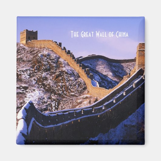 Schnee auf der großen Mauer der China Magnet (Vorne)