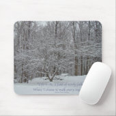 Schnee auf Dogwood Trefferquote Denis Waitley Mousepad (Mit Mouse)