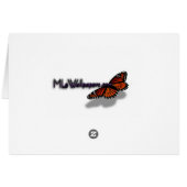 Schnee auf Evergreen Branchen (Rückseite Horizontal)