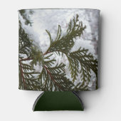 Schnee auf Evergreen Branchen Dosenkühler (Vorderseite)