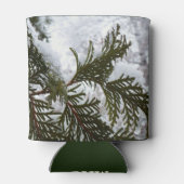 Schnee auf Evergreen Branchen Dosenkühler (Rückseite)