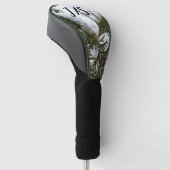 Schnee auf Evergreen Branchen Golf Headcover (angewinkelt)
