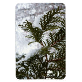 Schnee auf Evergreen Branchen Magnet (Vertikal)