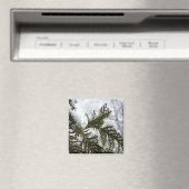 Schnee auf Evergreen Branchen Magnet (In Situ (Geschirrspüler))