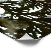 Schnee auf Evergreen Branchen Poster (Ecke)