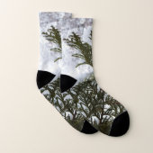 Schnee auf Evergreen Branchen Socken (Paar)