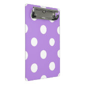 Schnee auf Lilac Notebook Mini-Zwischenablage Mini Klemmbrett (Schrägansicht)