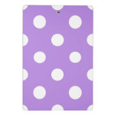 Schnee auf Lilac Notebook Mini-Zwischenablage Mini Klemmbrett (Rückseite)