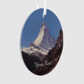 Schnee auf Matterhorn-Gebirgshängender Verzierung Ornament (Vorderseite)