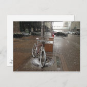 Schnee auf mich postkarte (Vorne/Hinten)