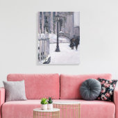 Schnee außerhalb von St. Paul's 2009 Leinwanddruck (Insitu (Wohnzimmer))