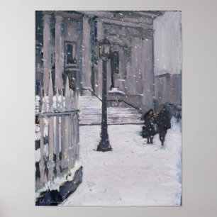 Schnee außerhalb von St. Paul's 2009 Poster