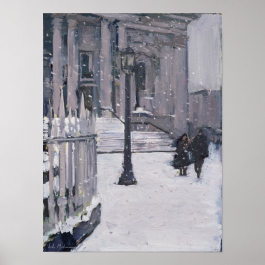 Schnee außerhalb von St. Paul's 2009 Poster (Vorne)