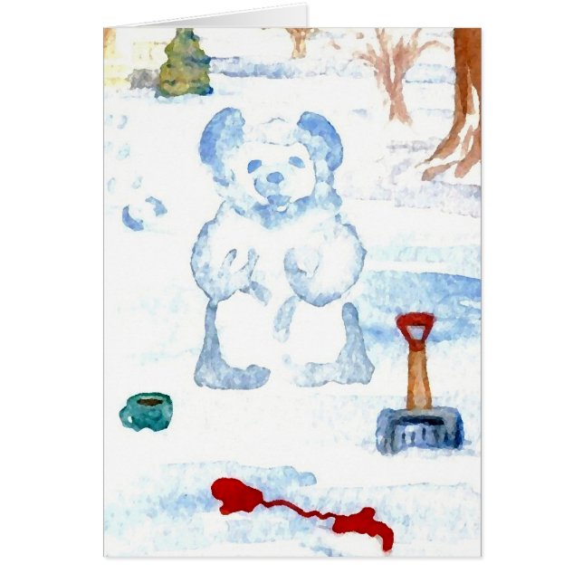 "Schnee-Bär" CricketDiane Kaffee-Kunst (Vorne)