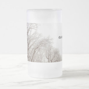 Schnee-Baum-mattierte Tasse
