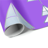 Schnee Bäume Eleganter Winter Geschenkpapier (Rolleneckpunkt)