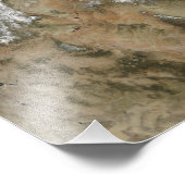 Schnee bedeckt das Rocky Mountains im Vereinigten  Fotodruck (Ecke)