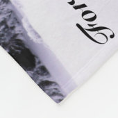 Schnee bedeckt fleecedecke (Ecke)