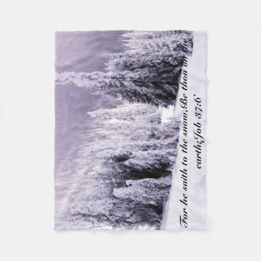 Schnee bedeckt fleecedecke (Vorderseite)