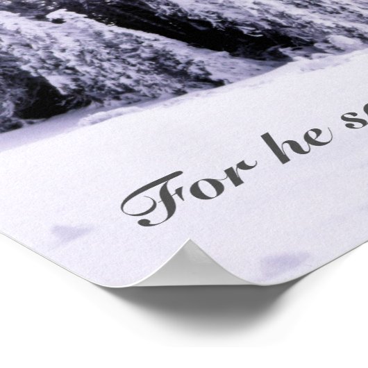 Schnee bedeckt poster (Ecke)