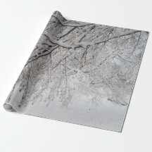 Schnee bedeckte Baum-Packpapier - USA